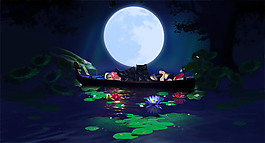 淘寶女鞋海報(bào)背景設(shè)計(jì)