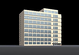 现代精致宿舍建筑3d效果图