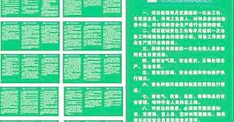 工地安全制度展板矢量素材