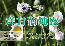 洋甘菊纯露瓶贴