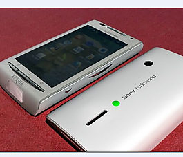 白色手機模型