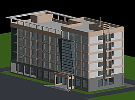 公共建筑辦公樓3D模型素材