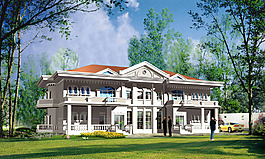 歐式建筑模型