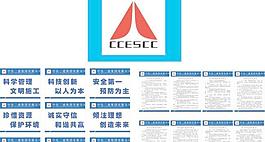 中化二建標志及制度宣傳口號