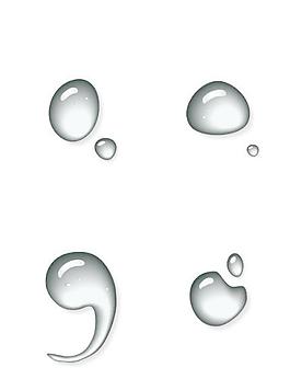 矢量水滴逗號素材設計
