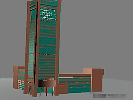 異型藝術(shù)風格商業(yè)大廈3D模型