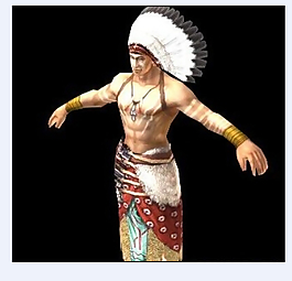 印第安人模型