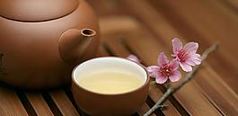 禪風茶趣 茶葉 茶具 櫻花圖片