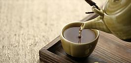 禪風茶趣 倒茶情景圖圖片