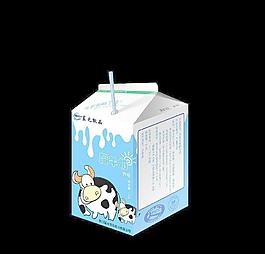 蓝光牛奶包装图片