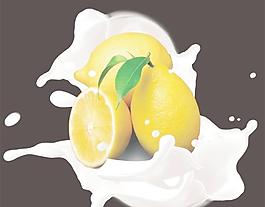 奶花鮮檸檬圖片