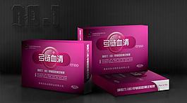 血清注射液包裝模板psd素材
