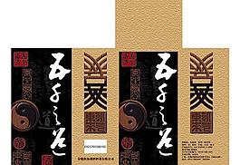 中國風(fēng)白酒包裝盒PSD素材