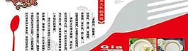 餐廳美食推介模板PSD素材