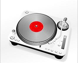 留声机音响矢量图