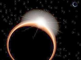 矢量太空星球光暈圖片