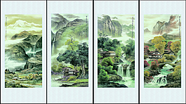 山水國(guó)畫(huà)高清