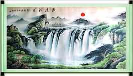 山水風景模板