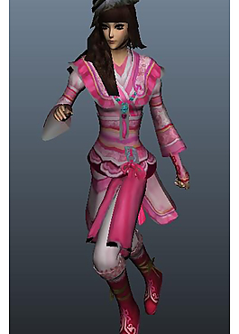 3d外國美女人物模型