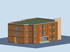 現(xiàn)代高級宿建筑3d效果圖