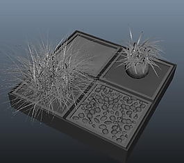 3d枯草植物素材下載