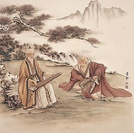 山水畫模板