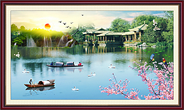 園林風(fēng)景畫
