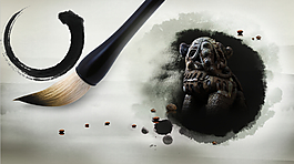 水墨banner