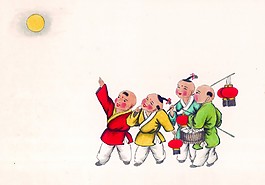 中秋赏月图