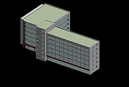 小型公共建筑3d效果图