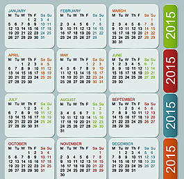 2015年年歷