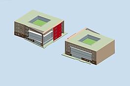 商业建筑3d效果图