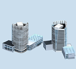 現(xiàn)代感的公建模型