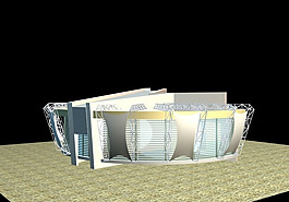 創(chuàng)意會所3d模型