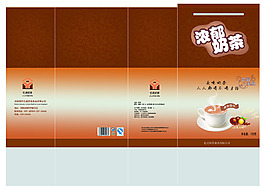 奶茶包裝盒PSD格式分層設計