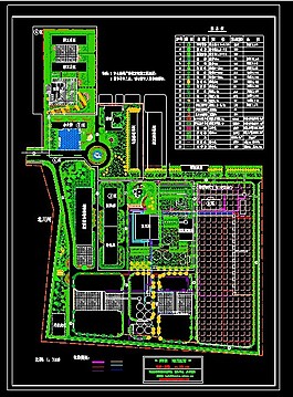 選煤廠廠區(qū)cad綠化景觀設計圖