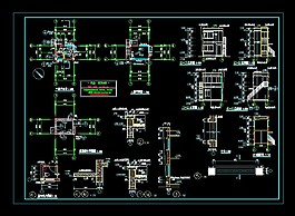 門衛(wèi)建筑施工圖CAD建筑圖紙