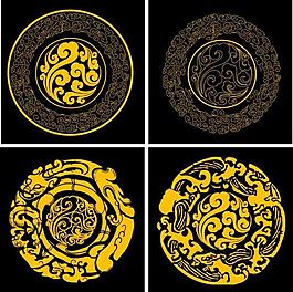 金色花紋