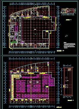 超市的小区cad农场超市底层平面布置图大型超市结构施工图大型采购