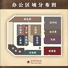 辦公區域分布圖