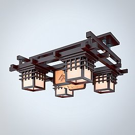 紅木吊燈