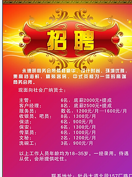招聘海報(bào)