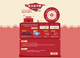 淘寶天貓店鋪抽獎(jiǎng)活動(dòng)首頁(yè)設(shè)計(jì)模板
