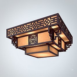 方型古典吸頂燈