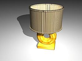 仿古臺燈3d模型