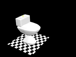 衛(wèi)生間馬桶3d模型素材