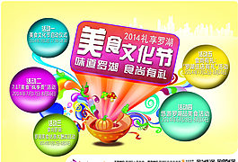 美食文化節(jié)海報(bào)