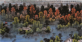 國畫山水模板