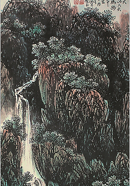 國畫山水模板