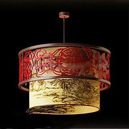 中國紅藝術(shù)吊燈